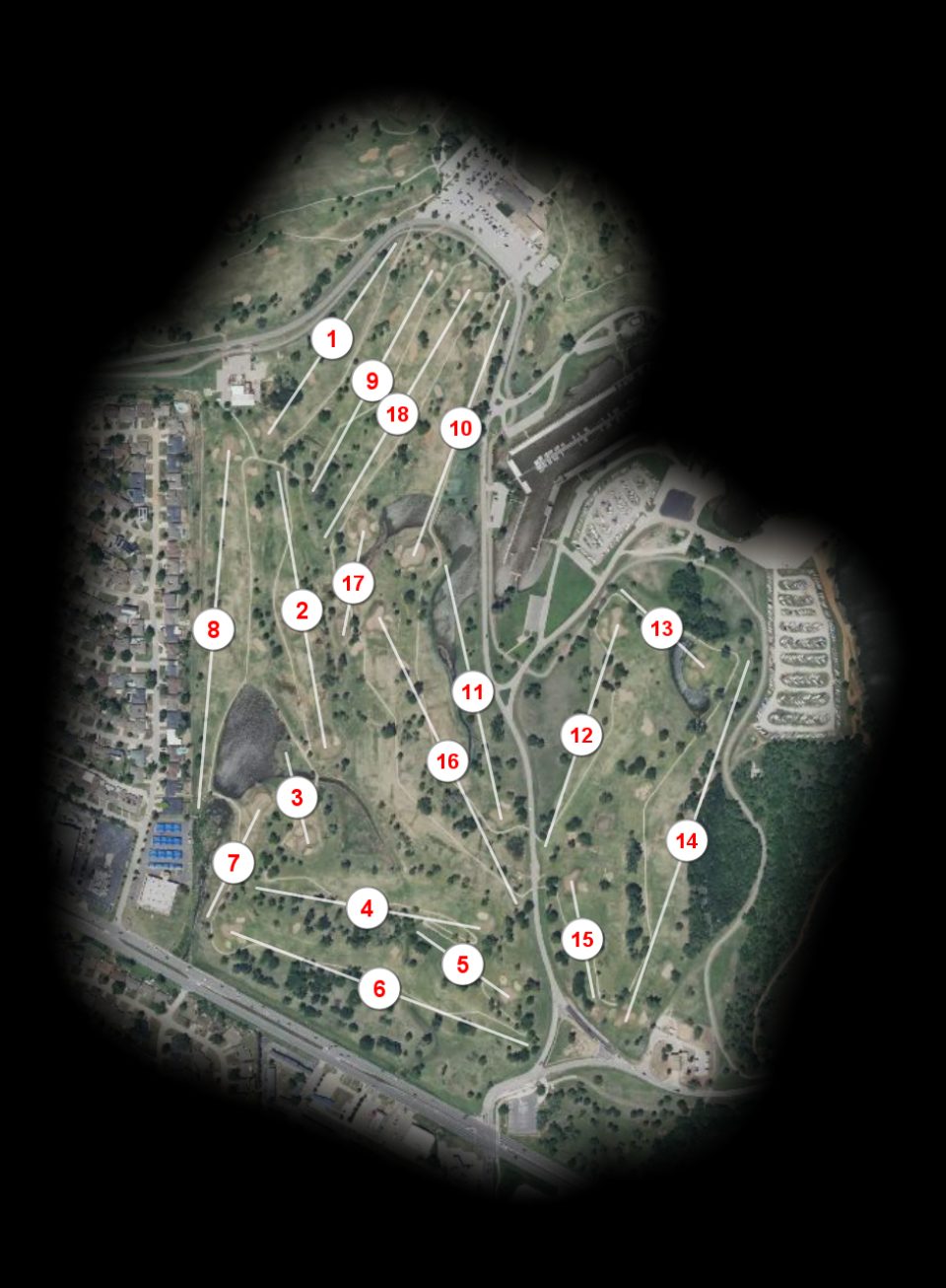 Lake Hefner Golf Club South course overview