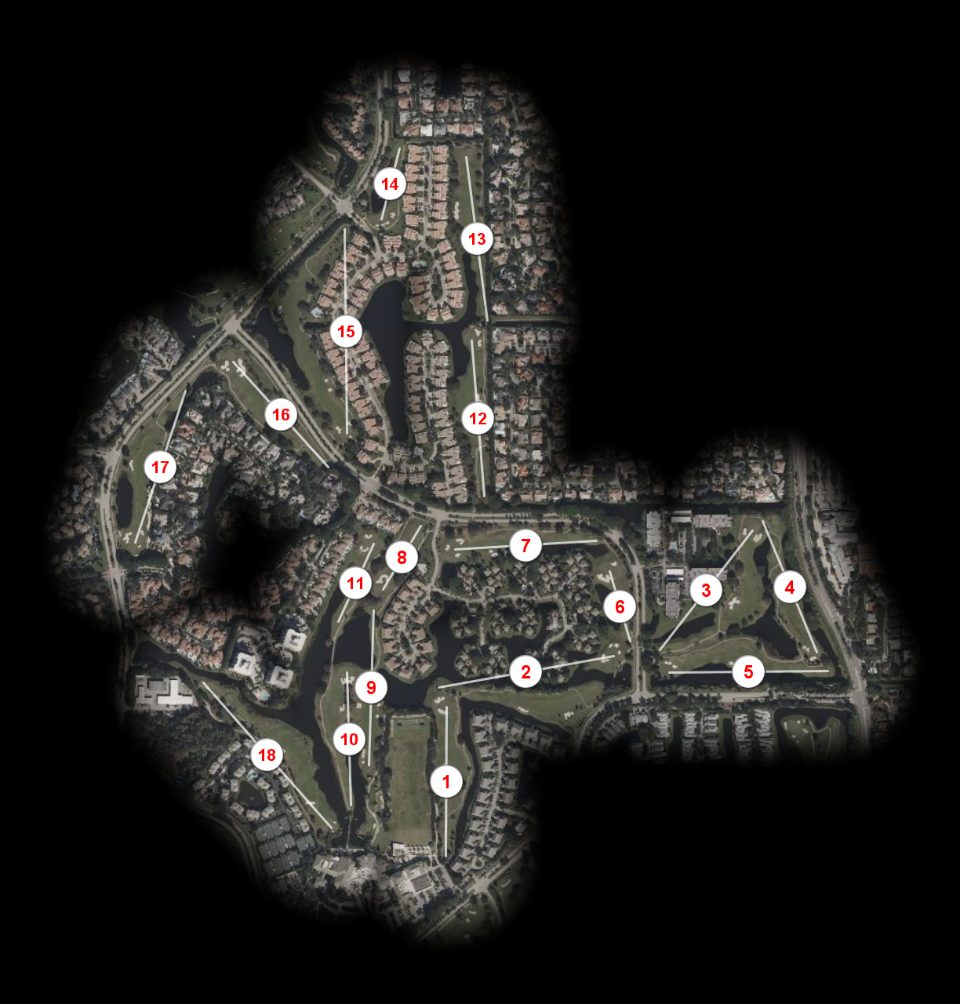 Boca West Country Club Palmer III course overview