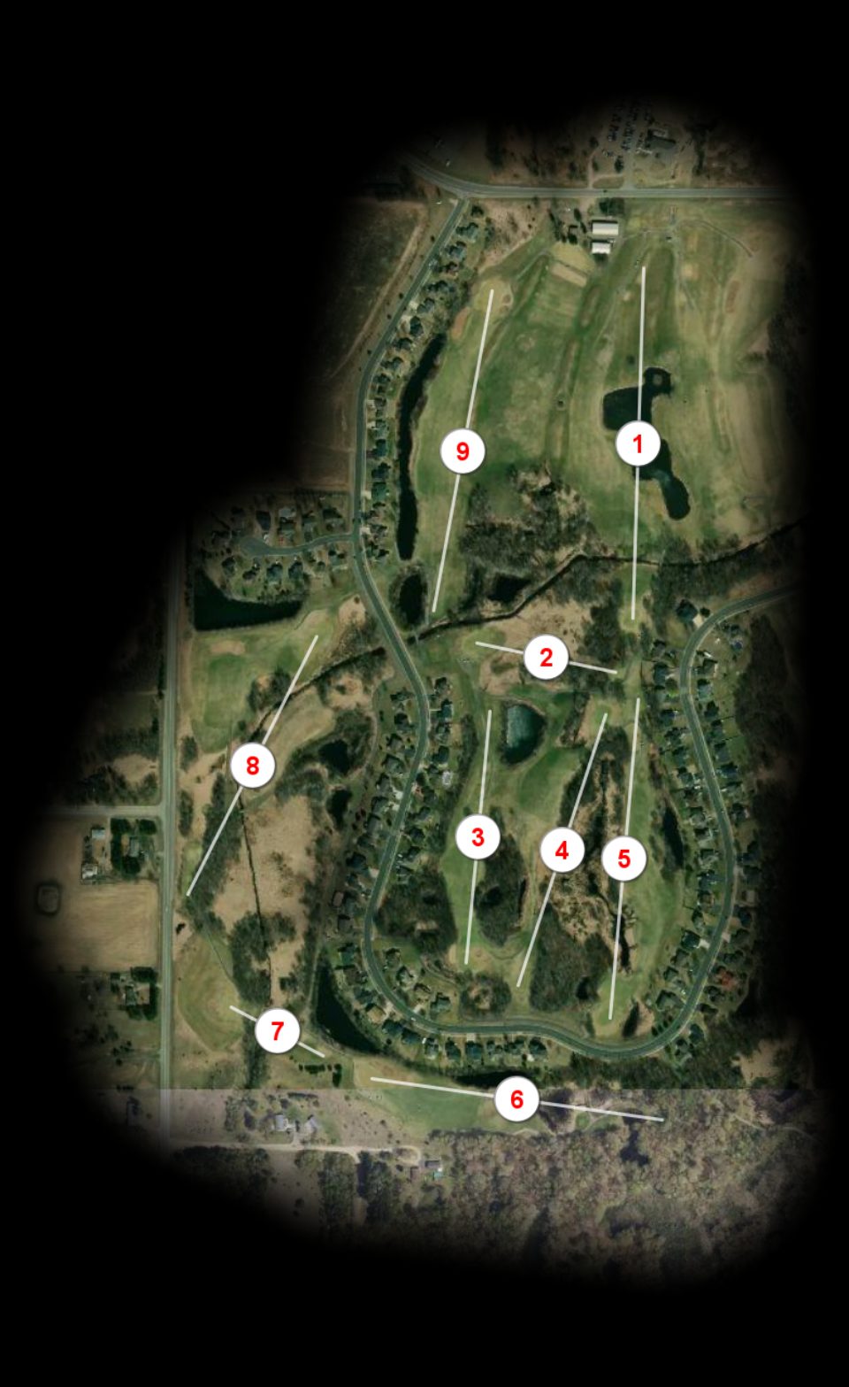 Blue nine at The Ponds Golf Course