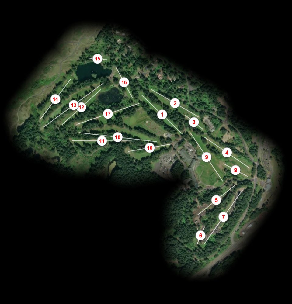 Dolce Skamania Lodge Golf Course course overview
