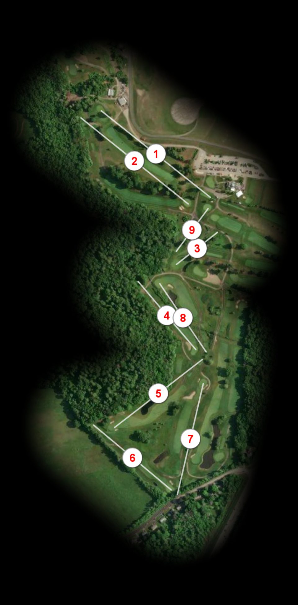 Front nine at Pease Golf Course