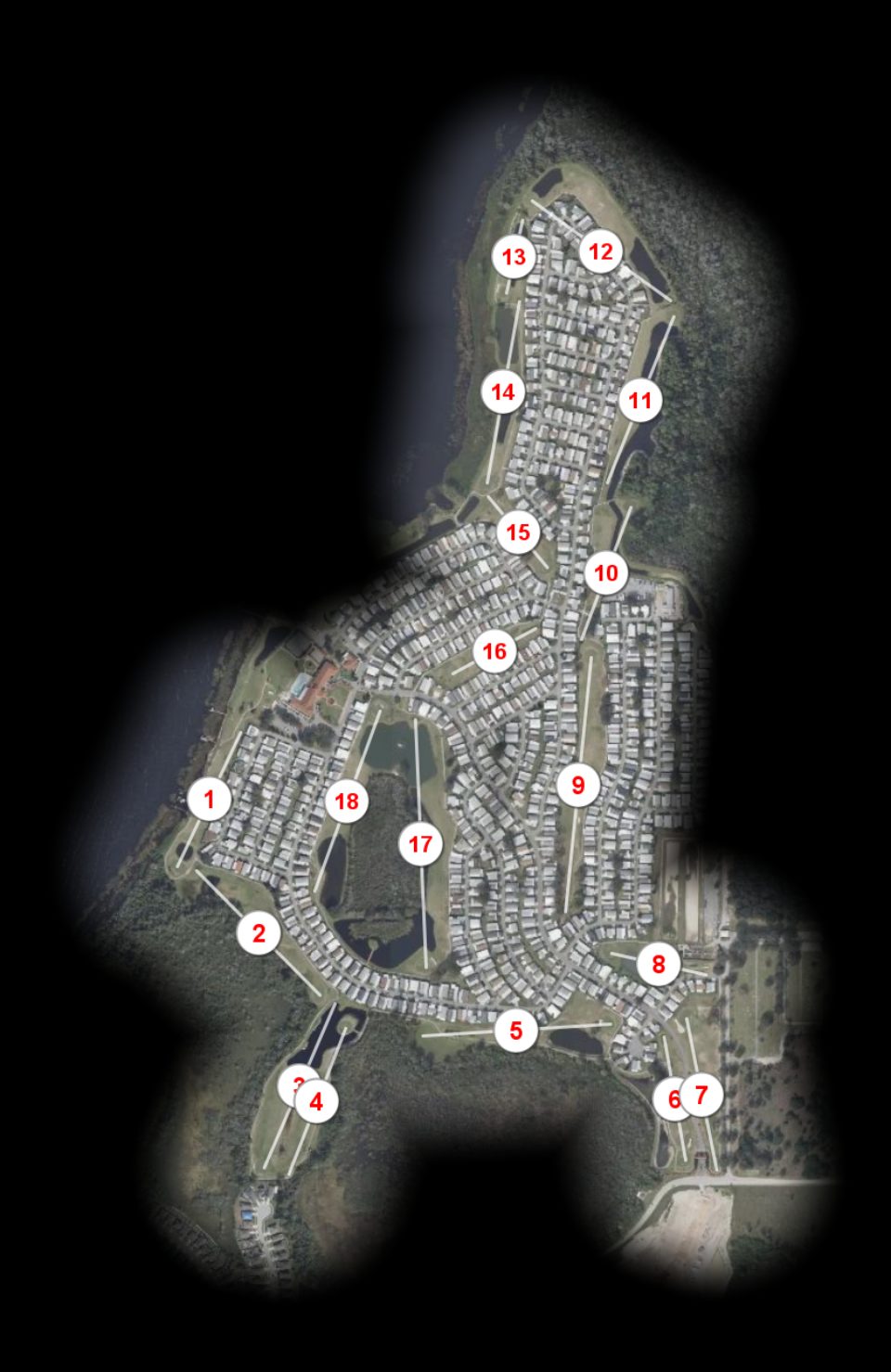 Four Lakes Golf Club course overview