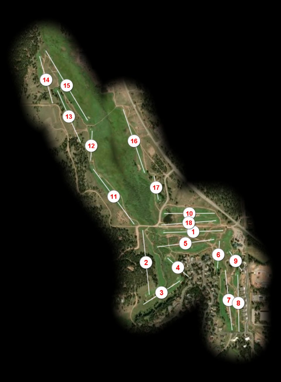 Shining Mountain Golf Course course overview