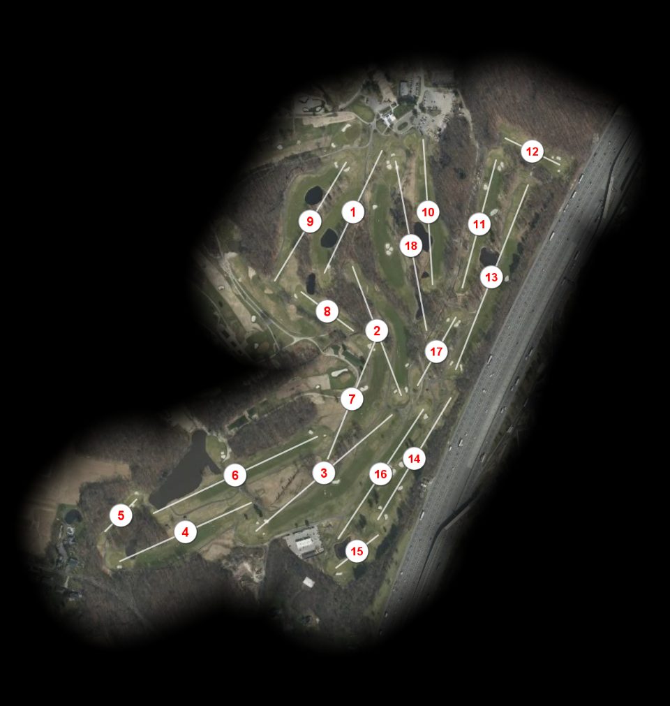 Tamarack Golf Course East - Gold/Blue course overview