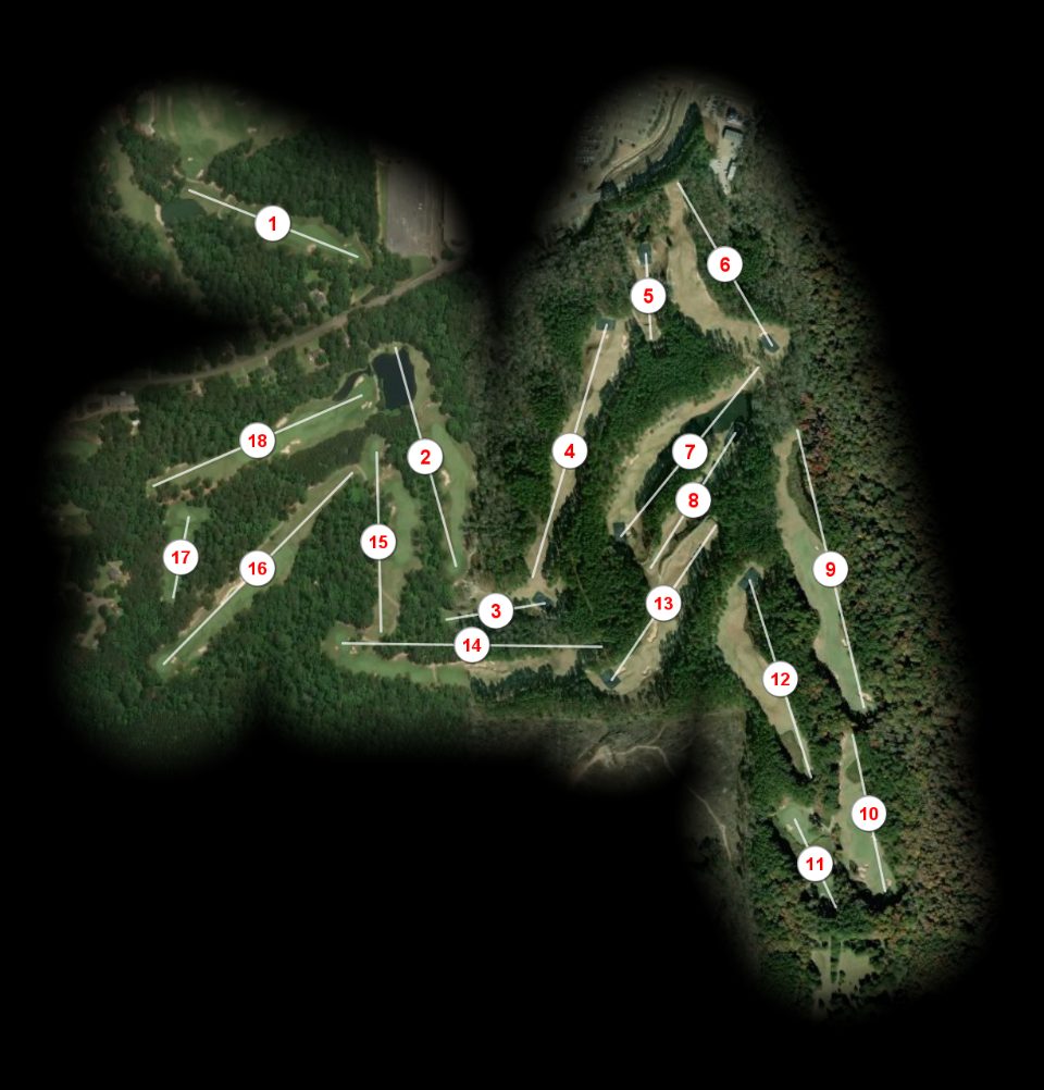 Dancing Rabbit Golf Club Oaks course overview