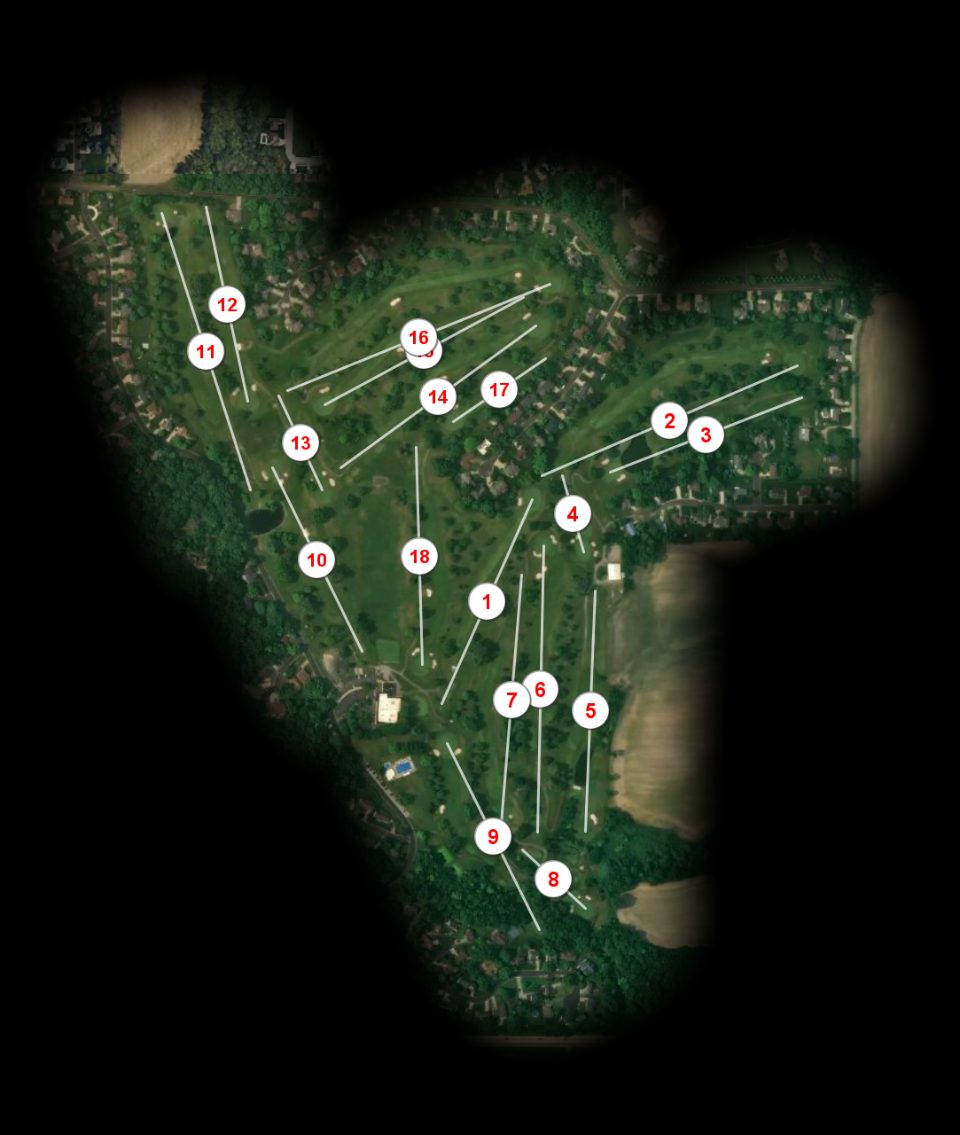 Pekin Country Club course overview