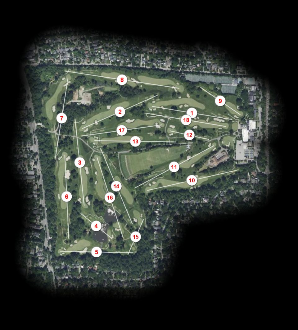 Chevy Chase Club course overview
