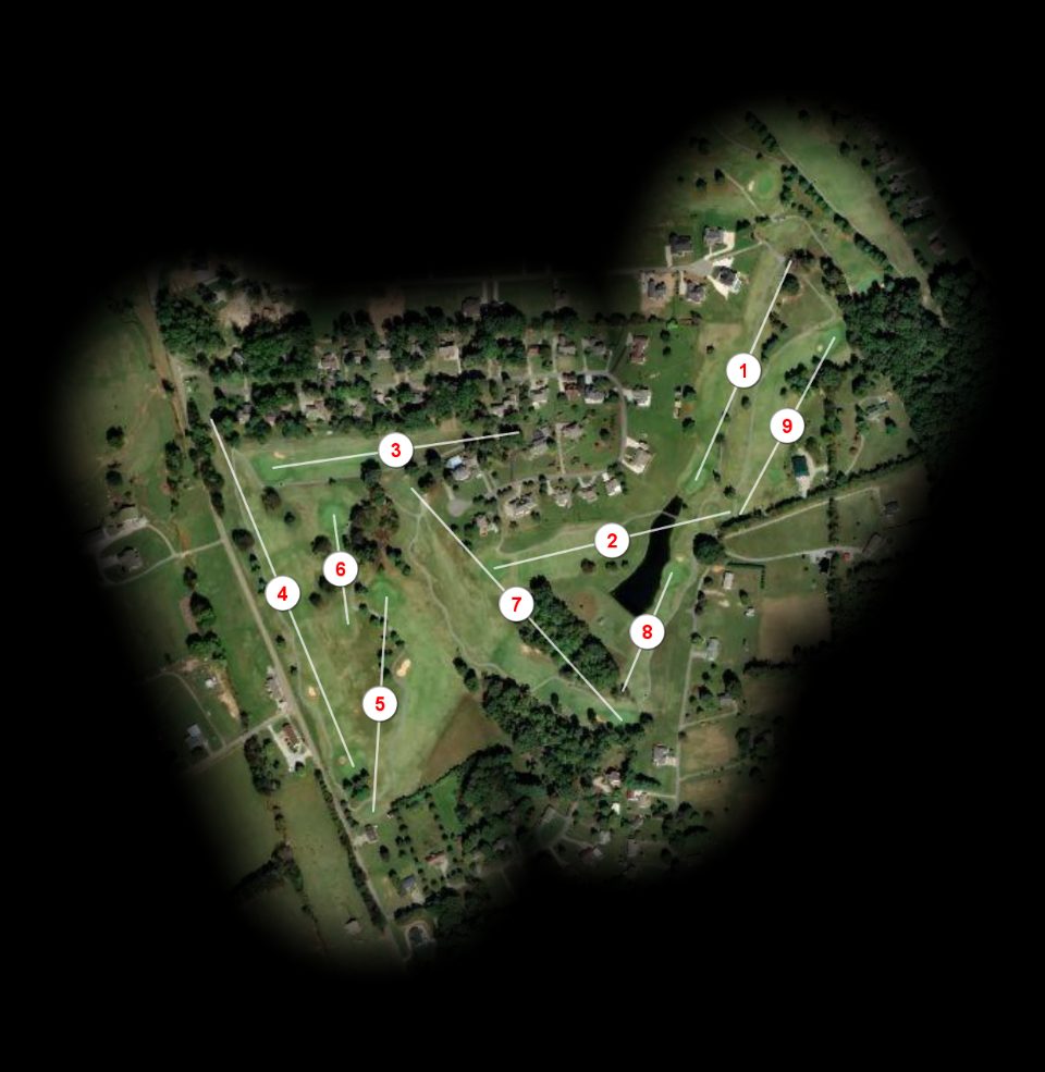 Blue nine at Dandridge Golf & Country Club