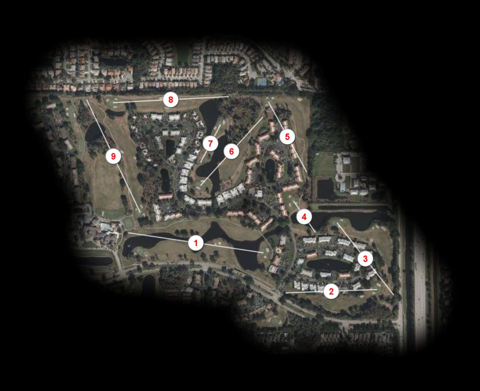 East nine at Boca Lago Golf & Country Club