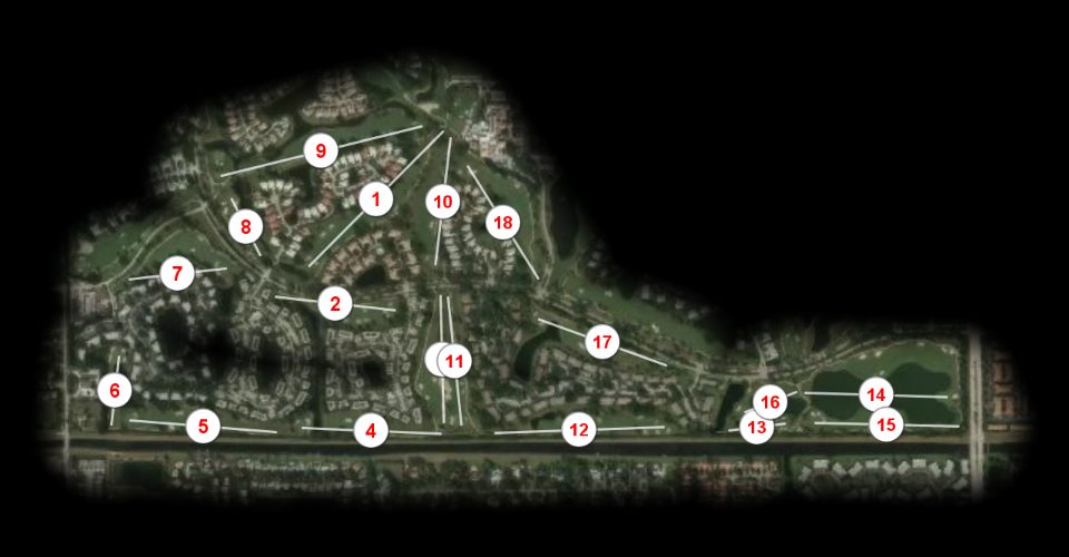 Hunters Run Golf Club South course overview