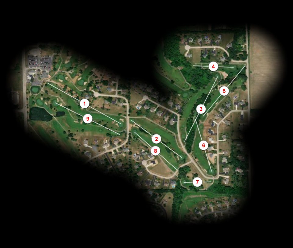 East nine at Evergreen Golf Club
