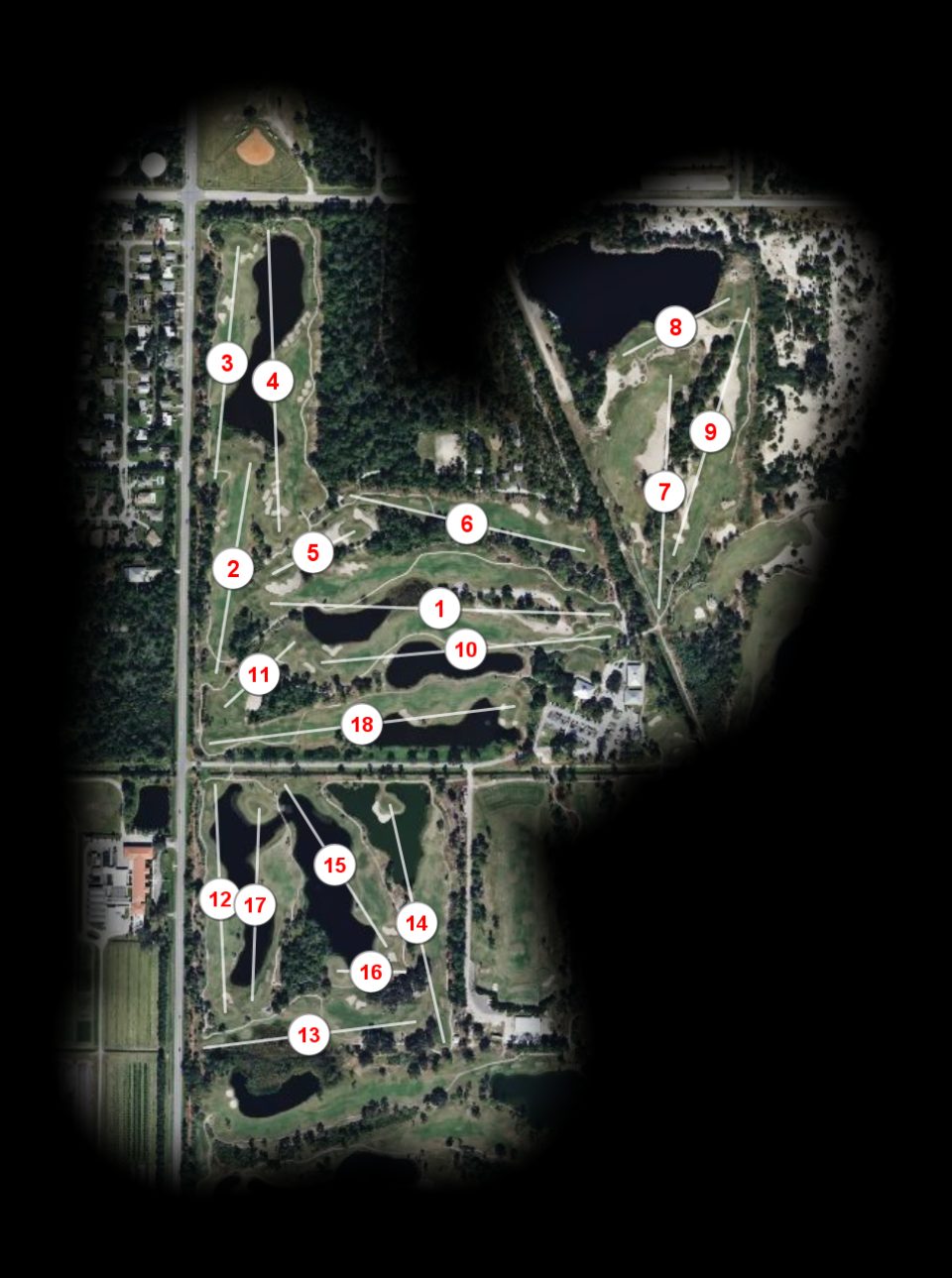 Sandridge Country Club Lakes course overview
