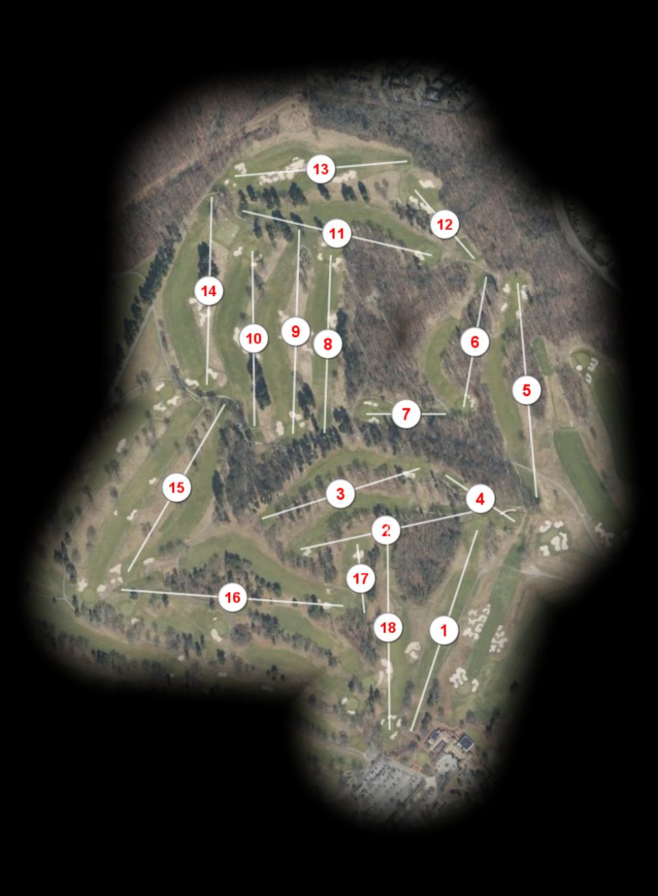 Bethpage NY State Park Red course overview