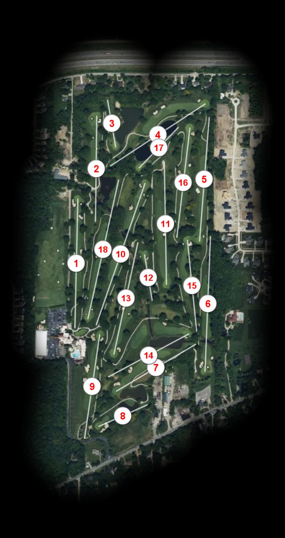 Avon Oaks Country Club course overview