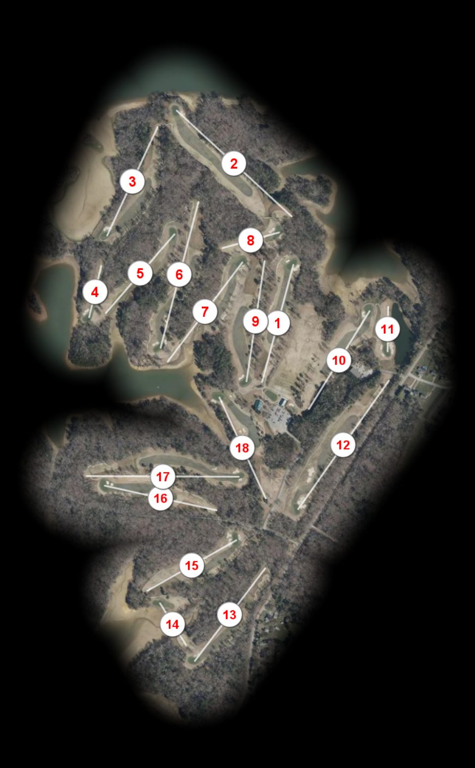 Bear Trace at Harrison Bay State Park course overview