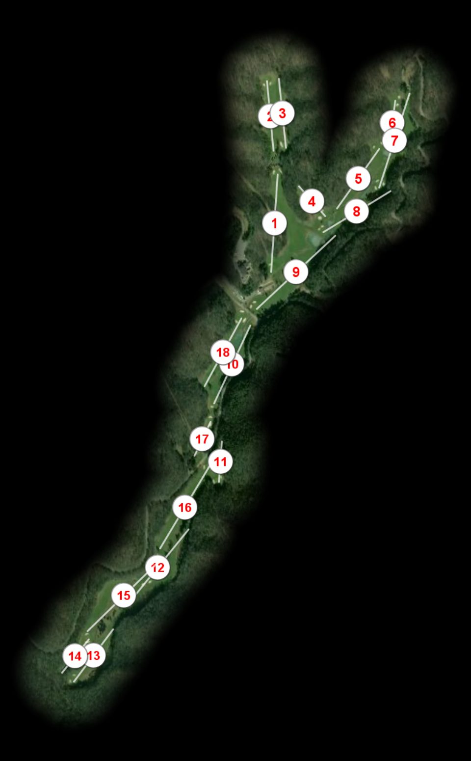 Twin Falls State Park Golf Club course overview