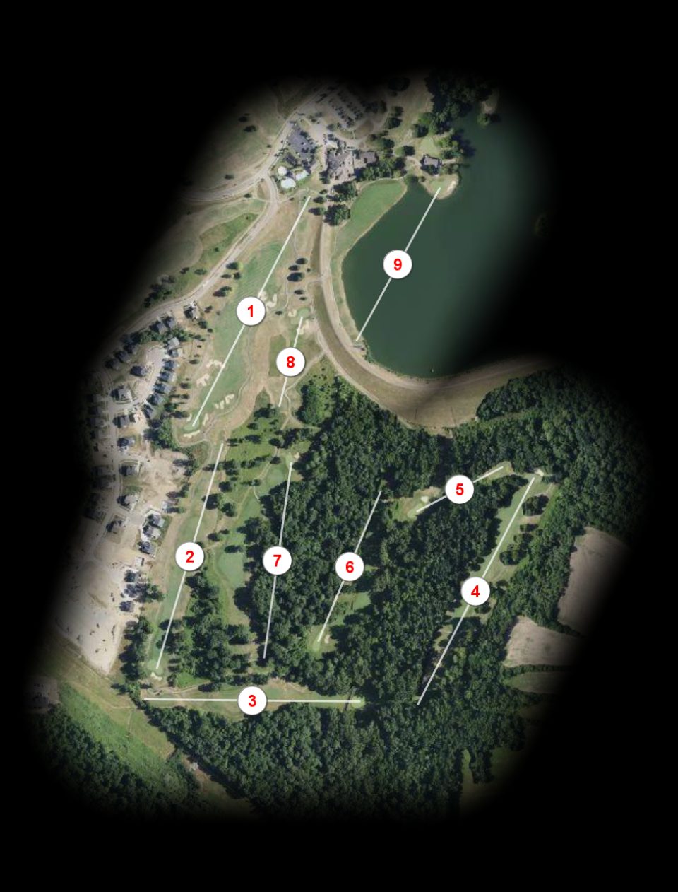 Woodlands nine at Shaker Run Golf Club
