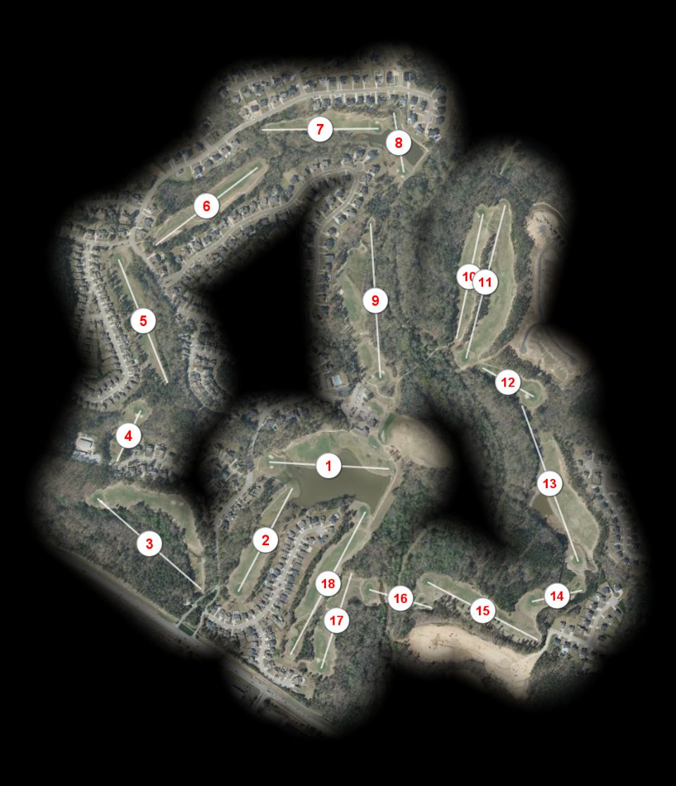 Bartram Trail new front 9 design course overview
