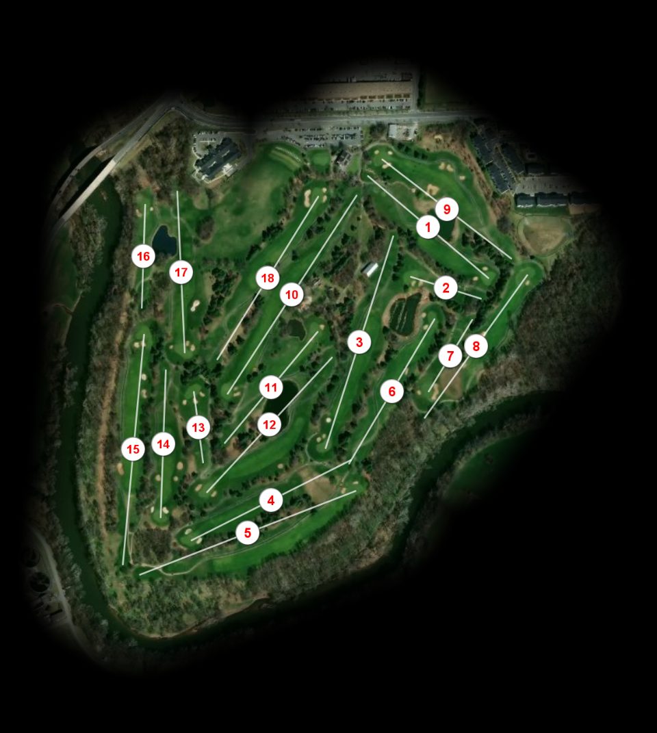Clustered Spires Golf Course course overview