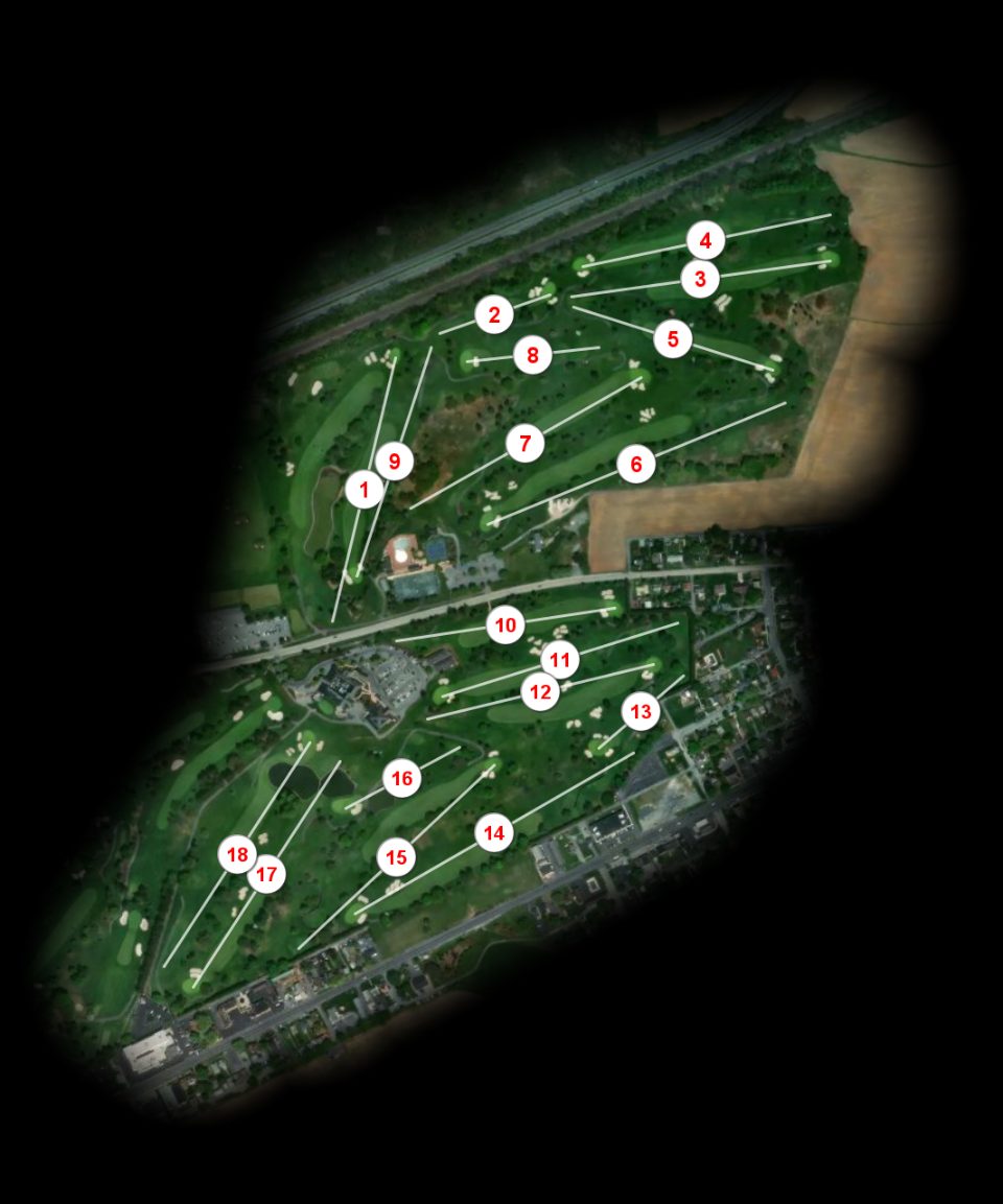 Hershey Country Club East course overview