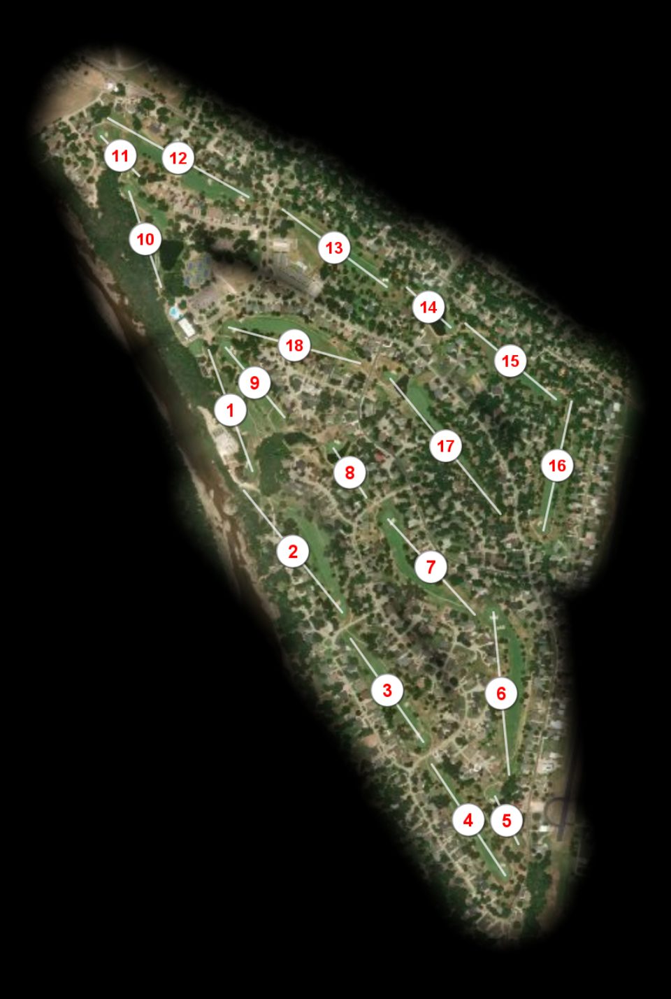 Pecan Plantation Country Club course overview