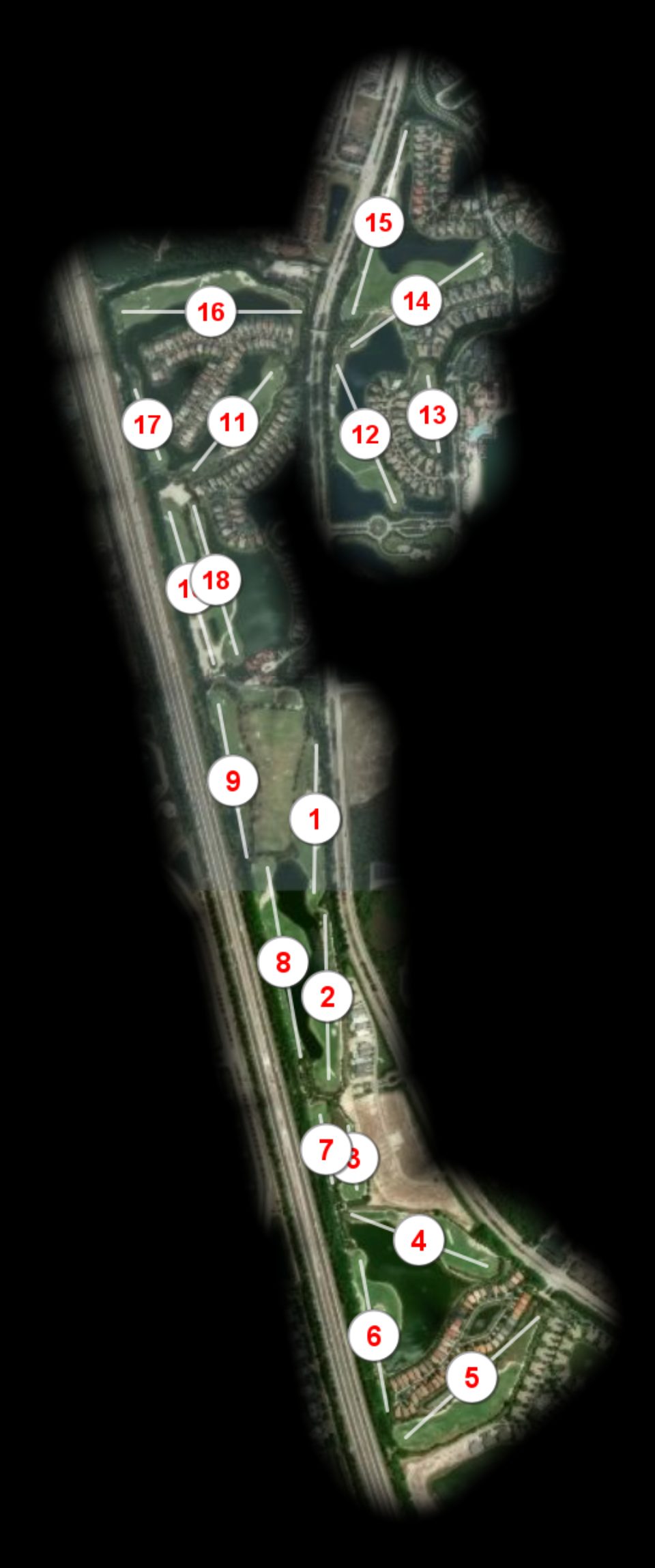 Miromar Lakes Golf Club course overview