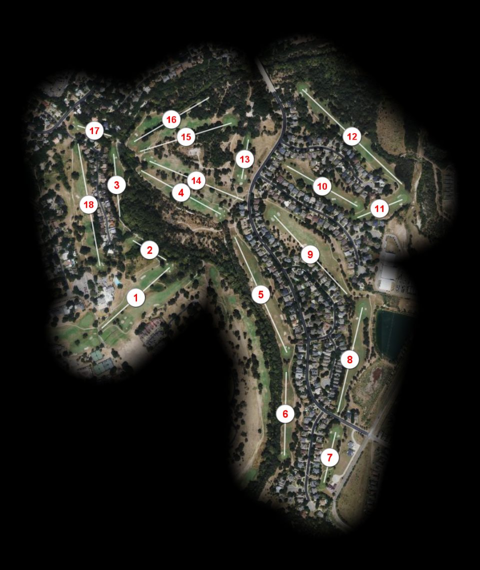 Onion Creek Club North course overview