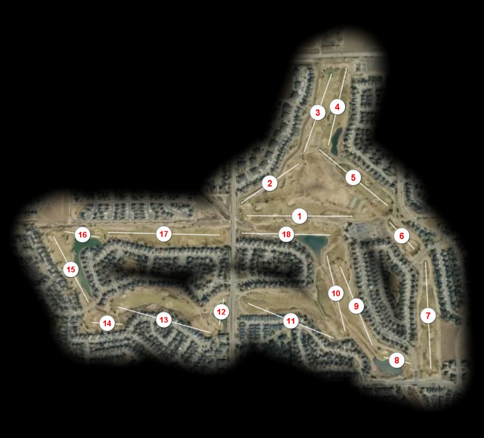 Ute Creek at Spring Valley course overview