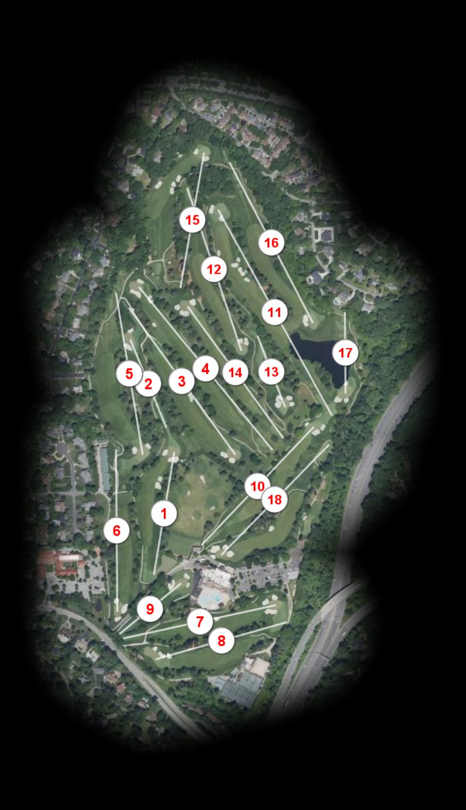 Bethesda Country Club White course overview