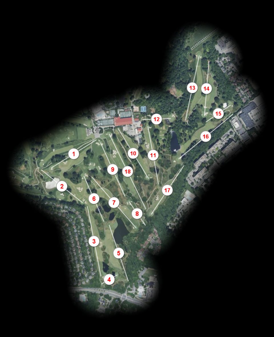 Woodmont Country Club South course overview