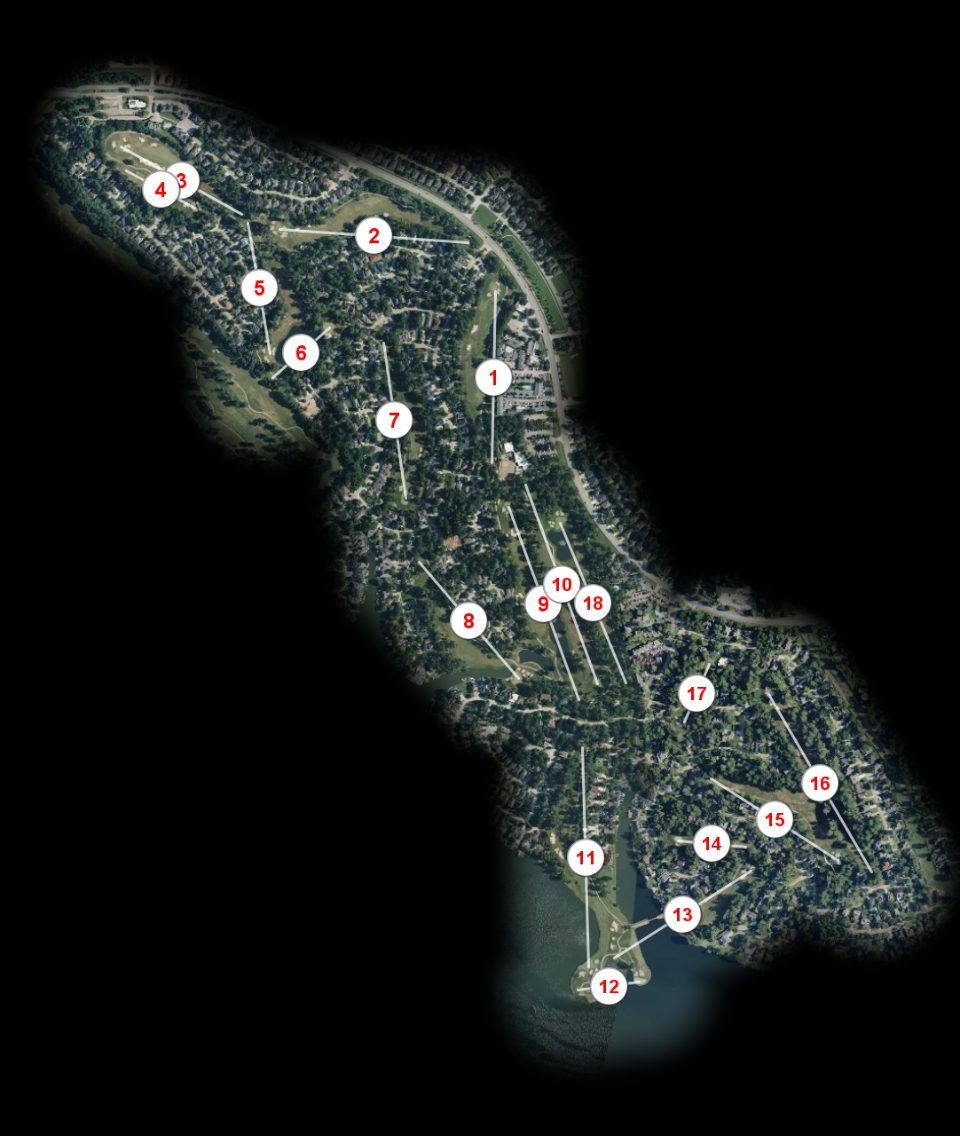 Walden on Lake Conroe Golf & Country Club course overview