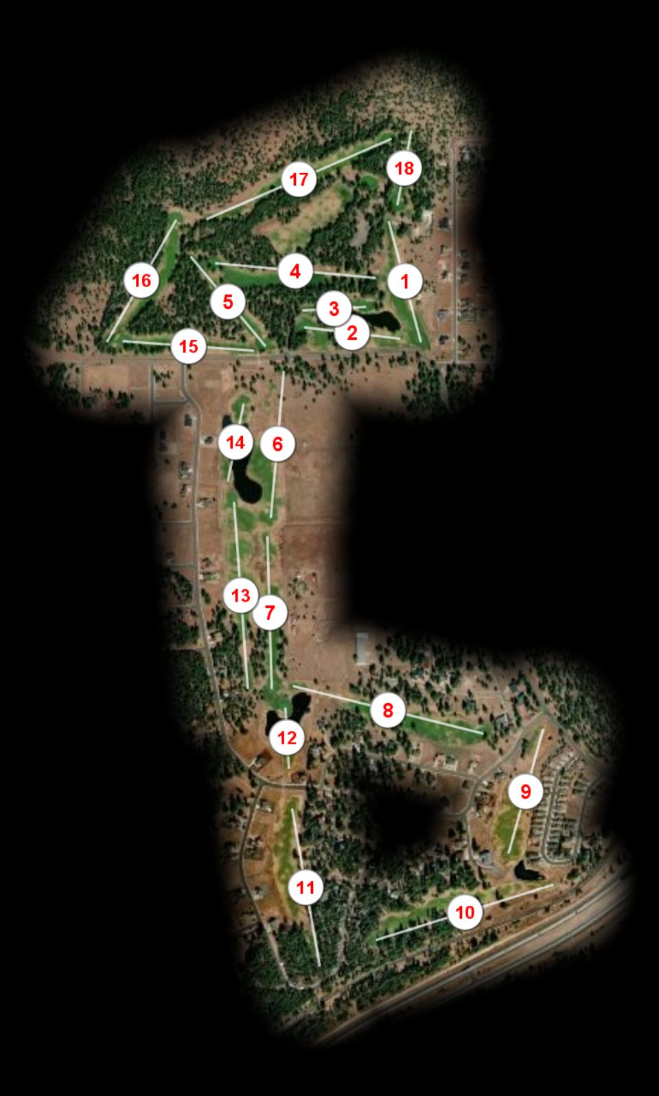 Elephant Rocks at Williams Country Club course overview