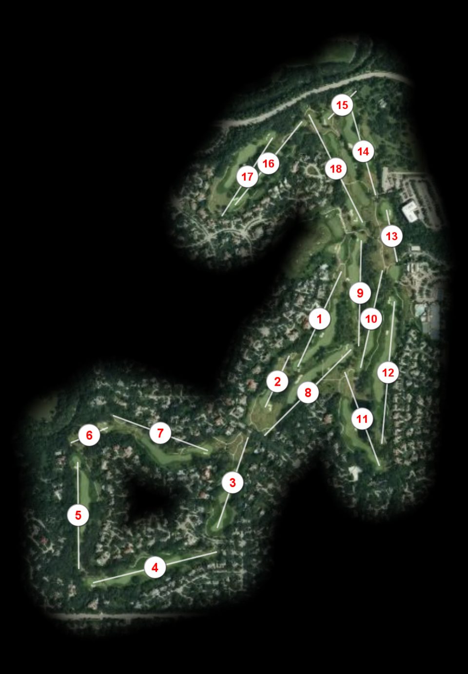 Hallbrook Country Club course overview