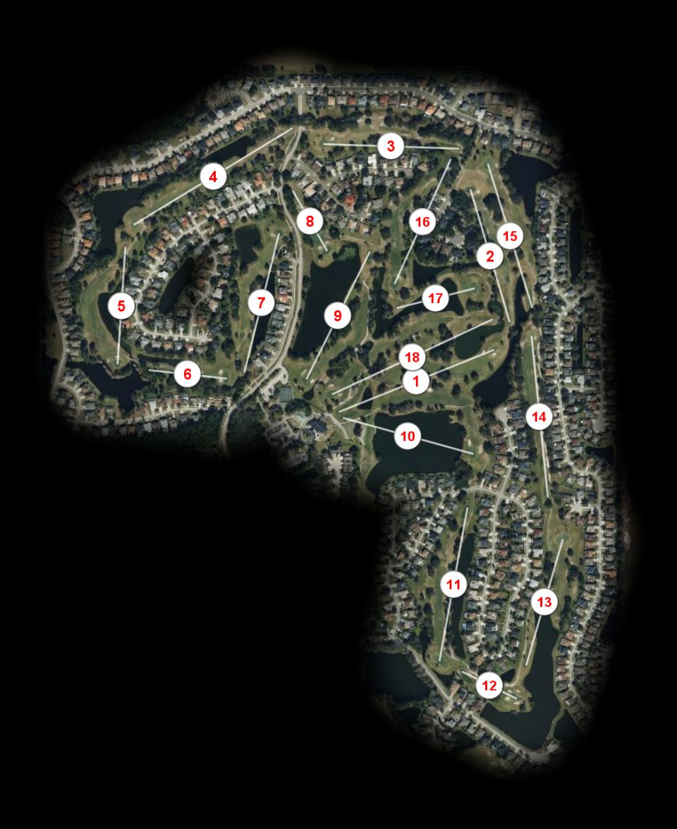 The Eagles Golf Club Lakes course overview